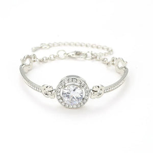 Fashion Zinc Alloy Zircon Stone Adjustable Bracelet